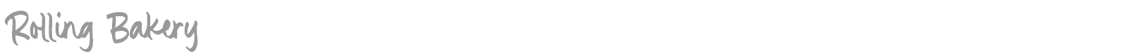 Rolling Bakery font preview